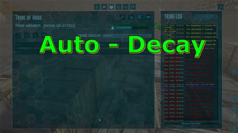 ark timer auto decay